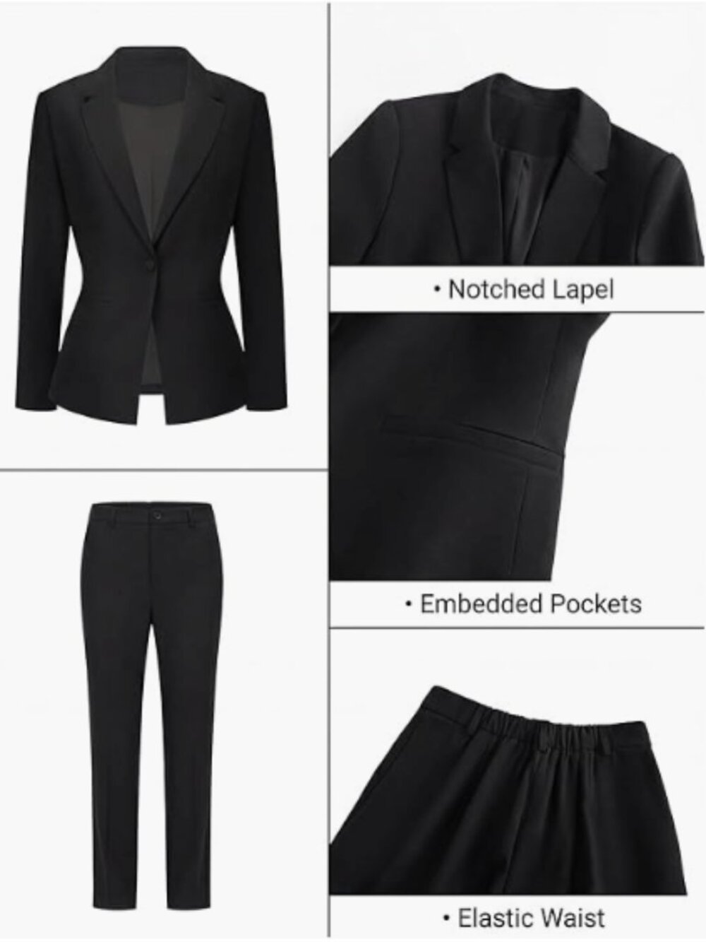 NWT Women's 2 Piece Suit Size Medium - Picture 2 of 6